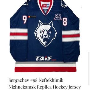 Sergachev #98 Neftekhimik Nizhnekamsk Replica Hockey Jersey (20/21) size52